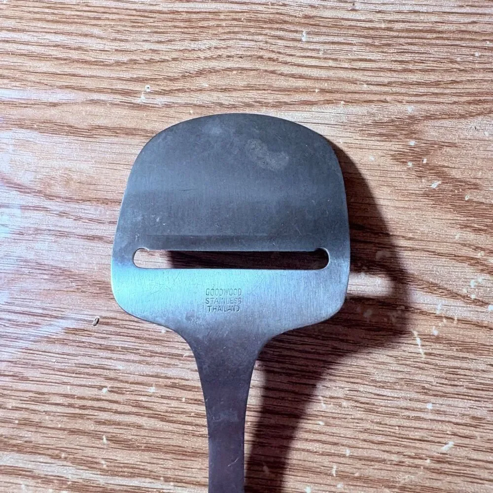 Dolphin Teak Wood Cheese Slicer Serving Piece Modern Mid Century Mod